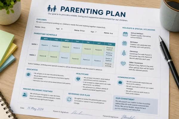 Understand parenting plans Barnsley